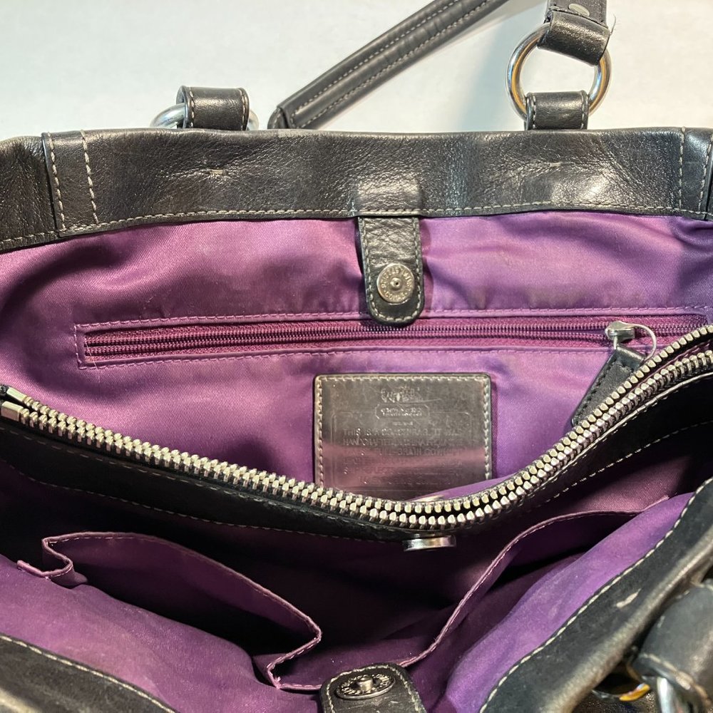 Awesome Black REAL Coach Purse - Picture 6 of 7